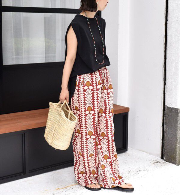 SHIPS for women「CIENNA:〈手洗い可能〉プリント イージー パンツ」|その他|