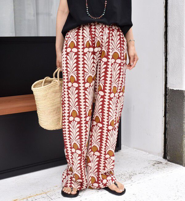 SHIPS for women「CIENNA:〈手洗い可能〉プリント イージー パンツ」|その他|