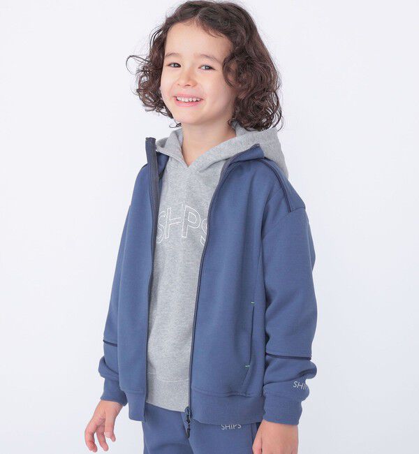 SHIPS KIDS「SHIPS KIDS:110～130cm /リブ スタンド トラックジャケット」|スウェット・ジャージ|