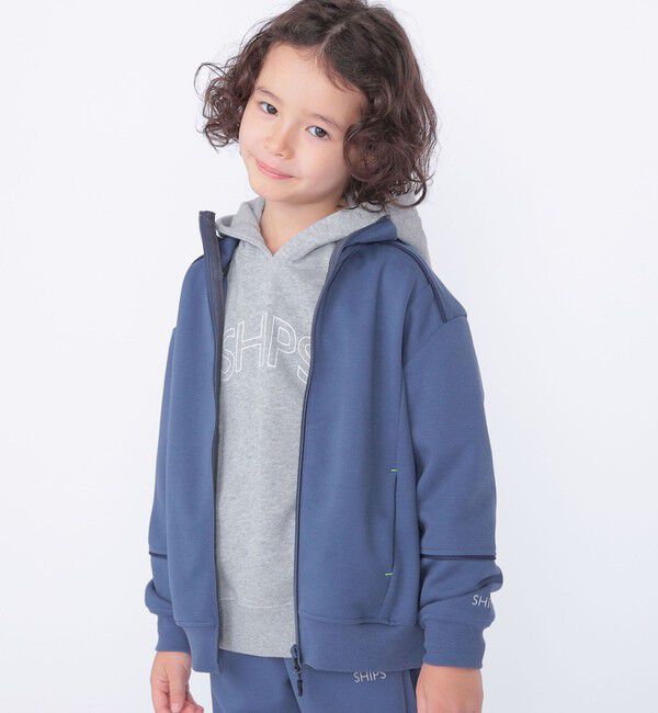 SHIPS KIDS「SHIPS KIDS:110～130cm /リブ スタンド トラックジャケット」|スウェット・ジャージ|