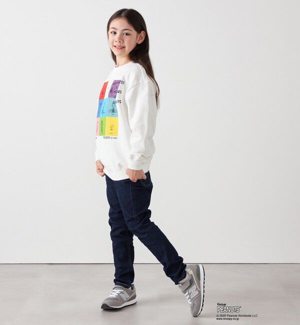 SHIPS any「SHIPS any: SNOOPY コラボ 75th ブロック グラフィック プリント スウェット <KIDS>」|スウェット・ジャージ|