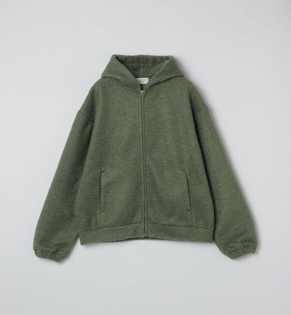 SHIPS「City Ambient Products: シャギー フリース ジップ パーカー」|パーカー|ライトオリーブ