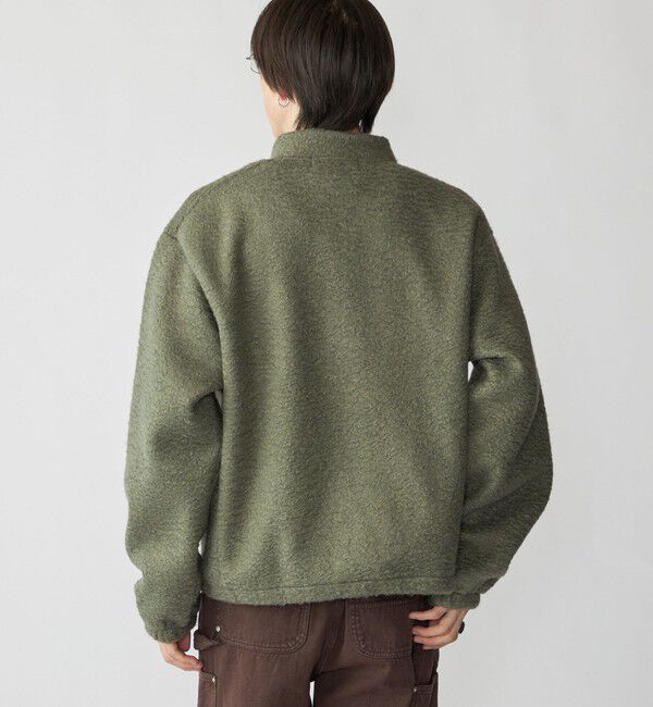 SHIPS「City Ambient Products: シャギー フリース ハーフジップ プルオーバー」|スウェット・ジャージ|