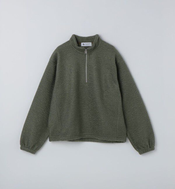 SHIPS「City Ambient Products: シャギー フリース ハーフジップ プルオーバー」|スウェット・ジャージ|