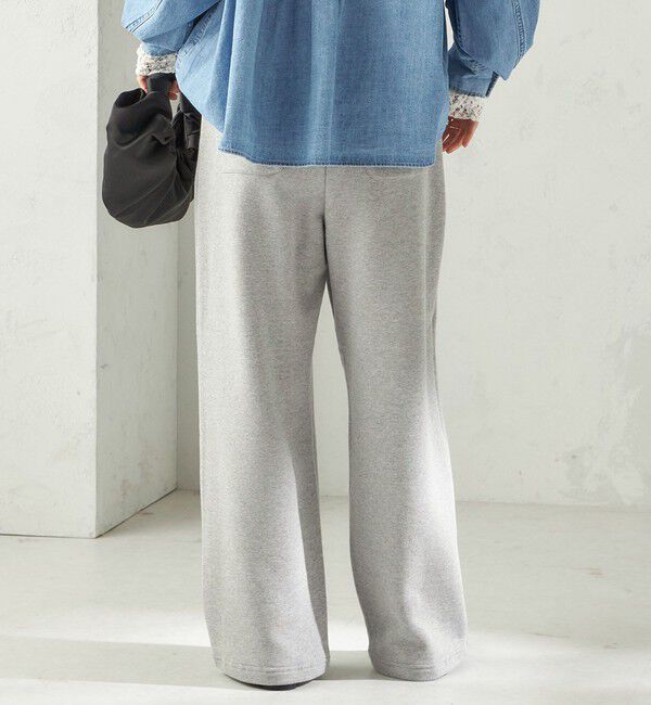 SHIPS for women「〈洗濯機可能〉AZUMA 裏毛 刺繍 パンツ」|その他|