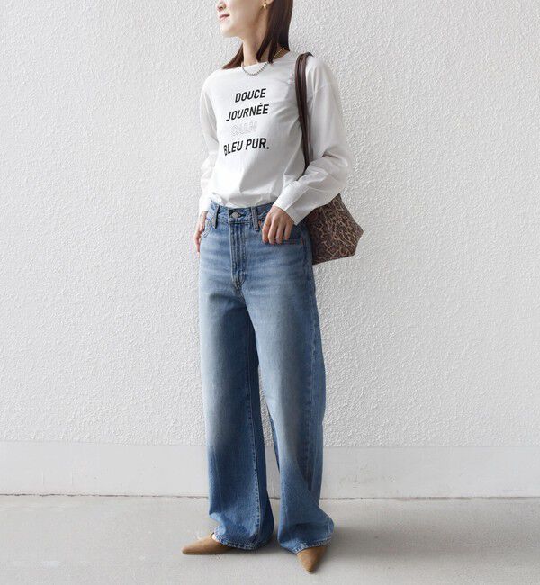 SHIPS for women「《予約》ロング スリーブ プリント TEE」|Tシャツ・カットソー|