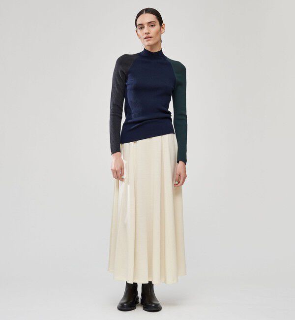 DES PRES「ウーステッドウールリブ ハイネックプルオーバー」|ニット・セーター|