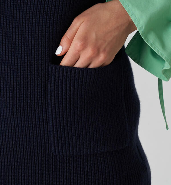 MACPHEE「ハイブリットコットン Vネックベスト」|ニット・セーター|