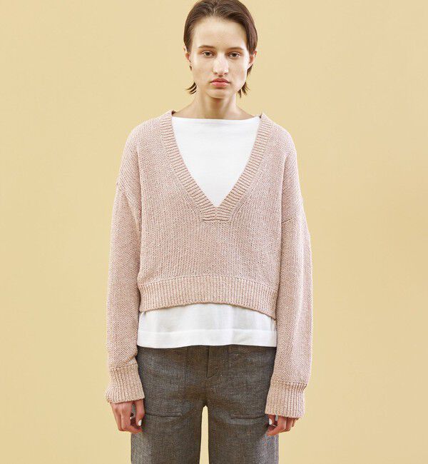GALERIE VIE「ラスティックヤーン Vネックプルオーバー」|ニット・セーター|