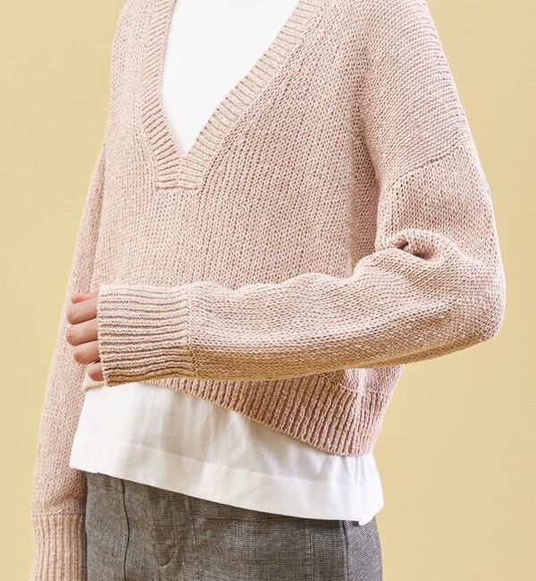 GALERIE VIE「ラスティックヤーン Vネックプルオーバー」|ニット・セーター|