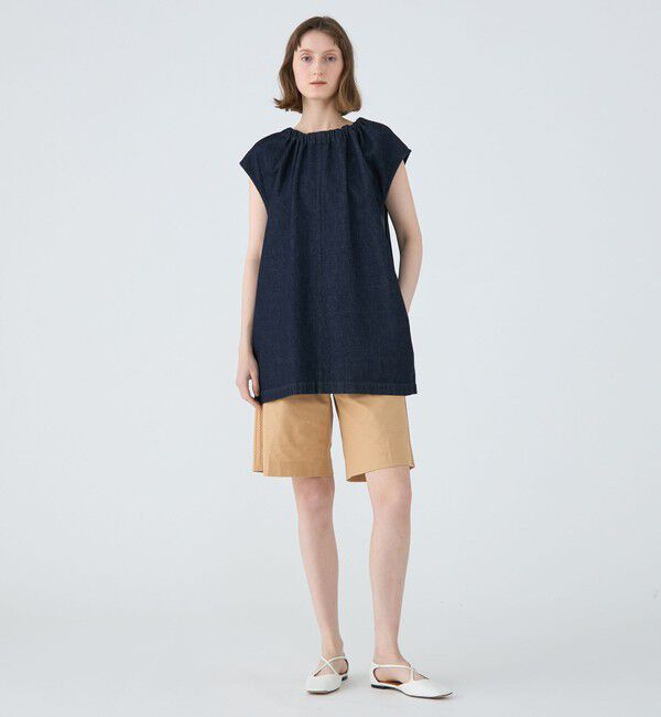 MACPHEE「ライトデニム 2-wayプルオーバー」|シャツ・ブラウス|