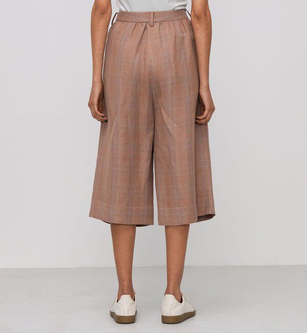 BACCA「レーヨンリネン グレンチェックハーフパンツ」|その他|