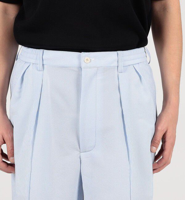 TOMORROWLAND BUYING WEAR「Tangent NEVILL SHORTS ポリエステル シアサッカー 2プリーツイージーショーツ」|その他|