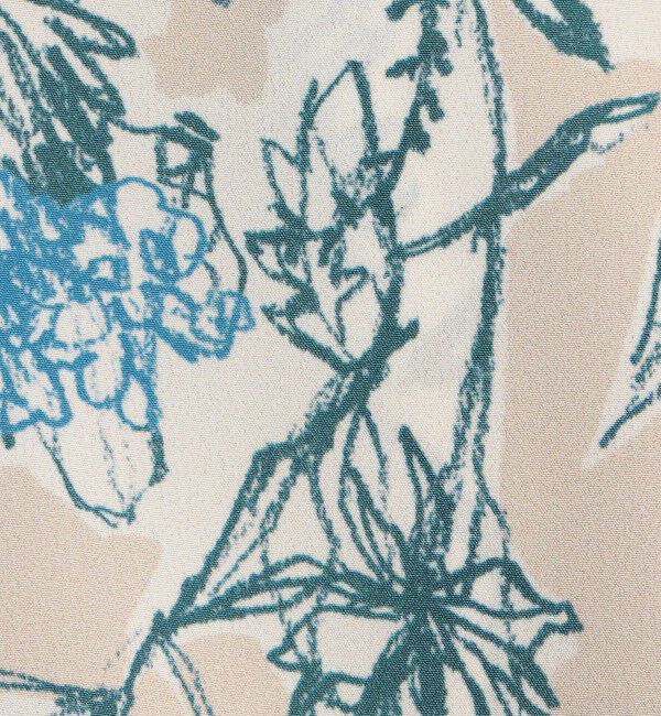 TOMORROWLAND collection「コックスコブフラワープリント ループリボンブラウス」|シャツ・ブラウス|