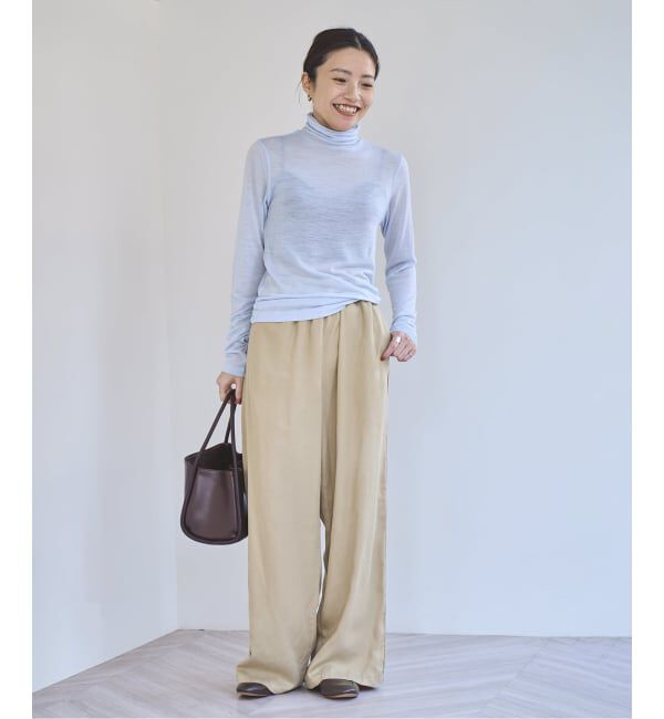 EMILYWEEK「《追加》スーパーウール タートルネックシアープルオーバー」|Tシャツ・カットソー|