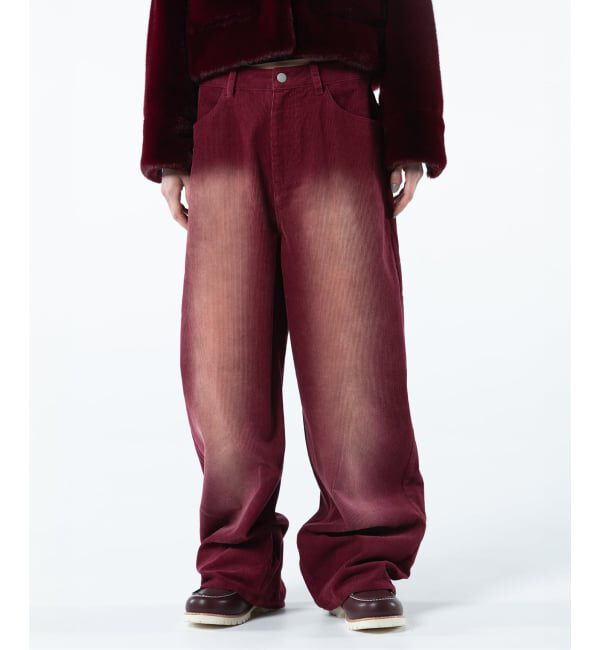 JOINT WORKS「irojikake/イロジカケ SUNFADE CORDUROY PANTS」|その他|ボルドー