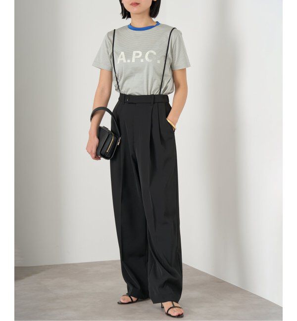 IENA「《追加3》サスペンダーツイルパンツ」|スラックス|