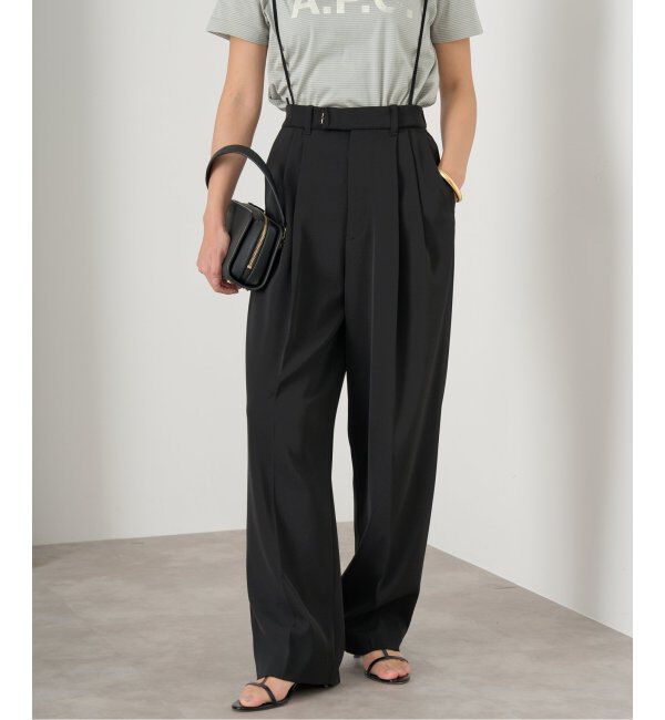 IENA「《追加3》サスペンダーツイルパンツ」|スラックス|