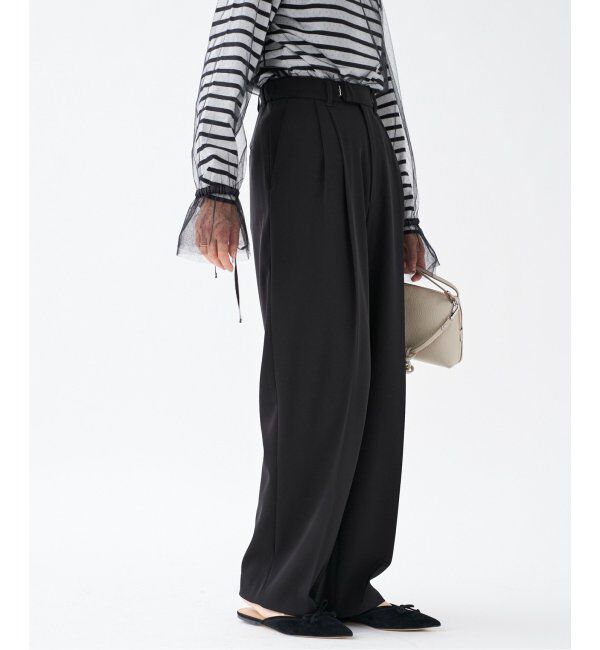 IENA「《追加3》サスペンダーツイルパンツ」|スラックス|