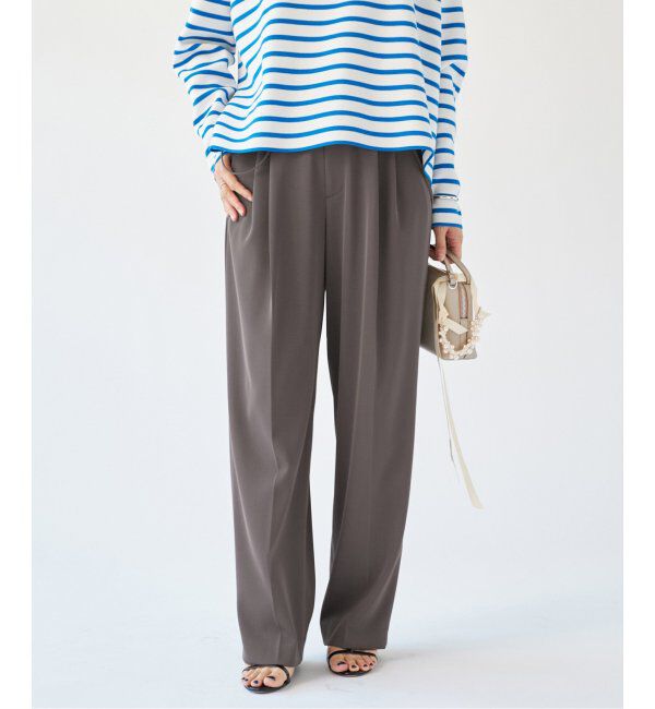 IENA「《追加3》サスペンダーツイルパンツ」|スラックス|