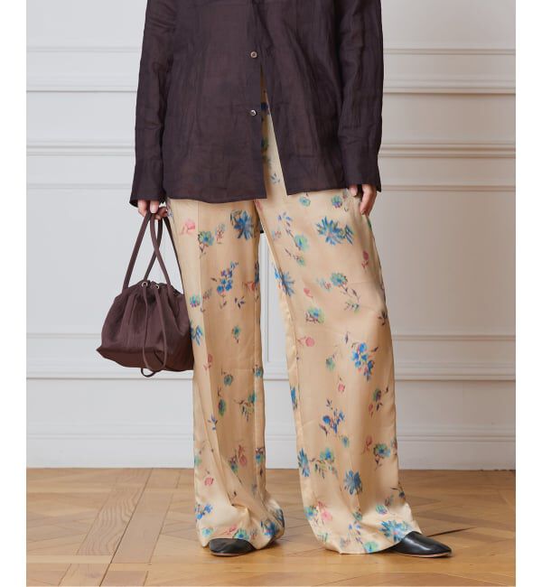 IENA LA BOUCLE「IENA LA BOUCLE ボタニカルプリントイージーパンツ」|その他|