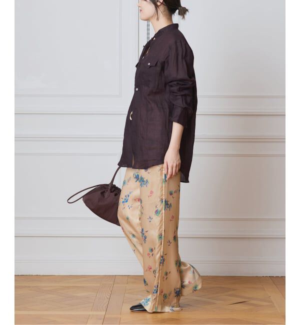 IENA LA BOUCLE「IENA LA BOUCLE ボタニカルプリントイージーパンツ」|その他|