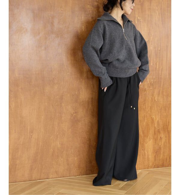 IENA LA BOUCLE「IENA LA BOUCLE ポリエステルトロイージーパンツ」|その他|