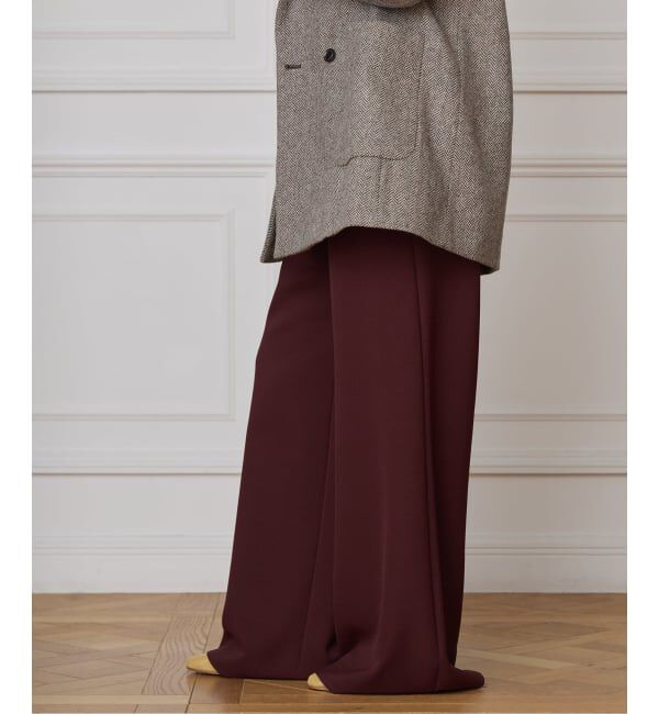 IENA LA BOUCLE「IENA LA BOUCLE ポリエステルトロイージーパンツ」|その他|