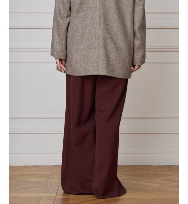 IENA LA BOUCLE「IENA LA BOUCLE ポリエステルトロイージーパンツ」|その他|