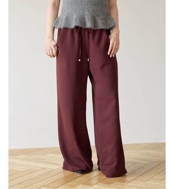 IENA LA BOUCLE「IENA LA BOUCLE ポリエステルトロイージーパンツ」|その他|