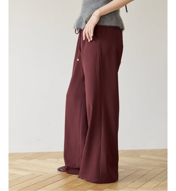 IENA LA BOUCLE「IENA LA BOUCLE ポリエステルトロイージーパンツ」|その他|