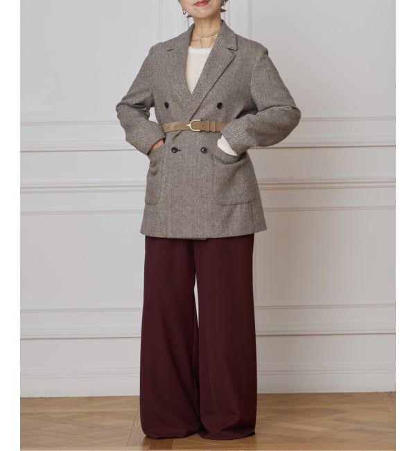 IENA LA BOUCLE「IENA LA BOUCLE ポリエステルトロイージーパンツ」|その他|