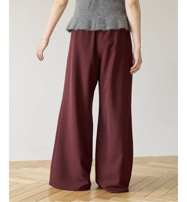 IENA LA BOUCLE「IENA LA BOUCLE ポリエステルトロイージーパンツ」|その他|