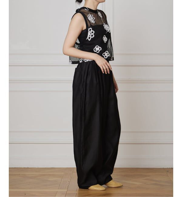 IENA LA BOUCLE「IENA LA BOUCLE メッシュフラワーレースベスト」|シャツ・ブラウス|