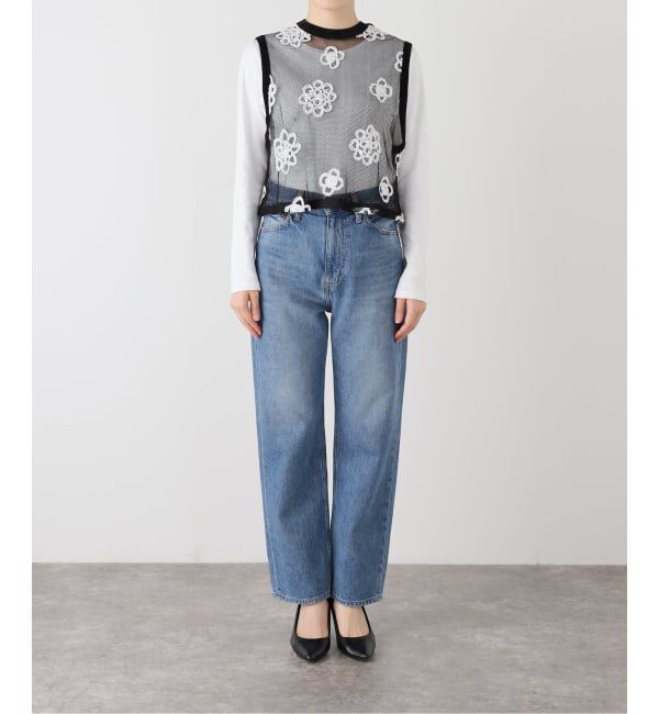 IENA LA BOUCLE「IENA LA BOUCLE メッシュフラワーレースベスト」|シャツ・ブラウス|