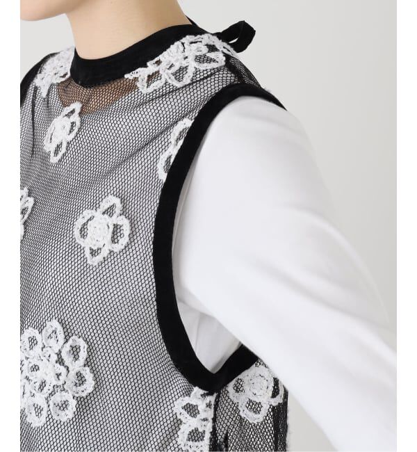 IENA LA BOUCLE「IENA LA BOUCLE メッシュフラワーレースベスト」|シャツ・ブラウス|