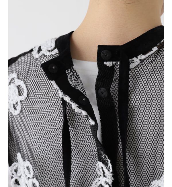 IENA LA BOUCLE「IENA LA BOUCLE メッシュフラワーレースベスト」|シャツ・ブラウス|