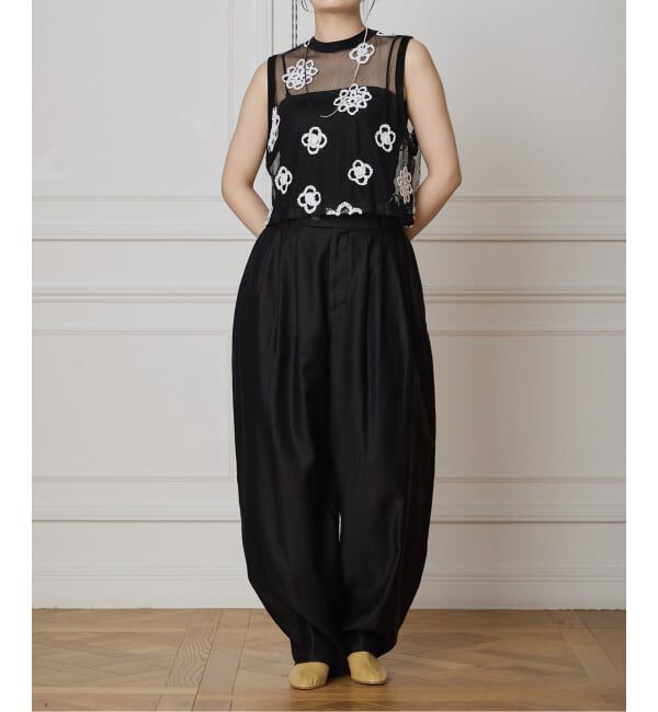 IENA LA BOUCLE「IENA LA BOUCLE メッシュフラワーレースベスト」|シャツ・ブラウス|