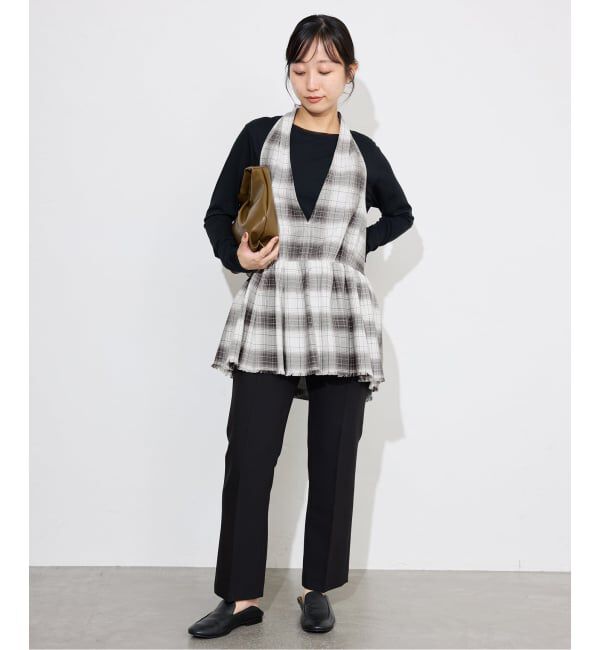 SLOBE IENA「crinkle crinkle crinkle SLOBE別注 ホルターネックキャミソール」|キャミソール|