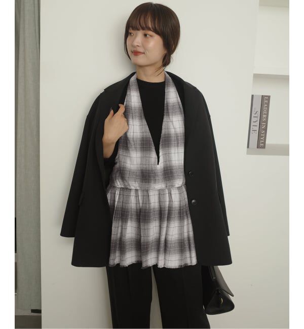 SLOBE IENA「crinkle crinkle crinkle SLOBE別注 ホルターネックキャミソール」|キャミソール|