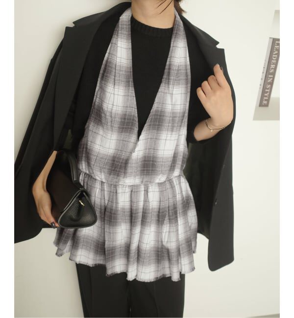 SLOBE IENA「crinkle crinkle crinkle SLOBE別注 ホルターネックキャミソール」|キャミソール|