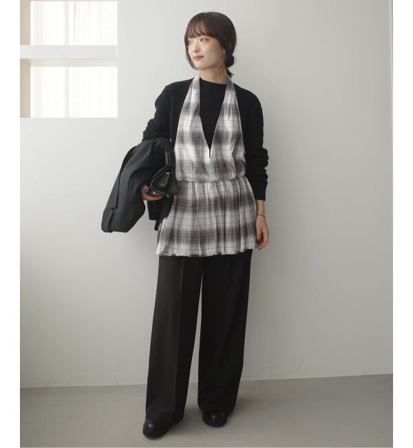 SLOBE IENA「crinkle crinkle crinkle SLOBE別注 ホルターネックキャミソール」|キャミソール|