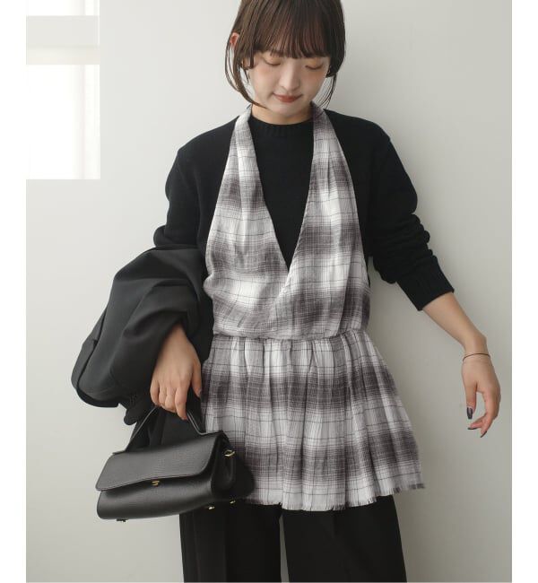 SLOBE IENA「crinkle crinkle crinkle SLOBE別注 ホルターネックキャミソール」|キャミソール|