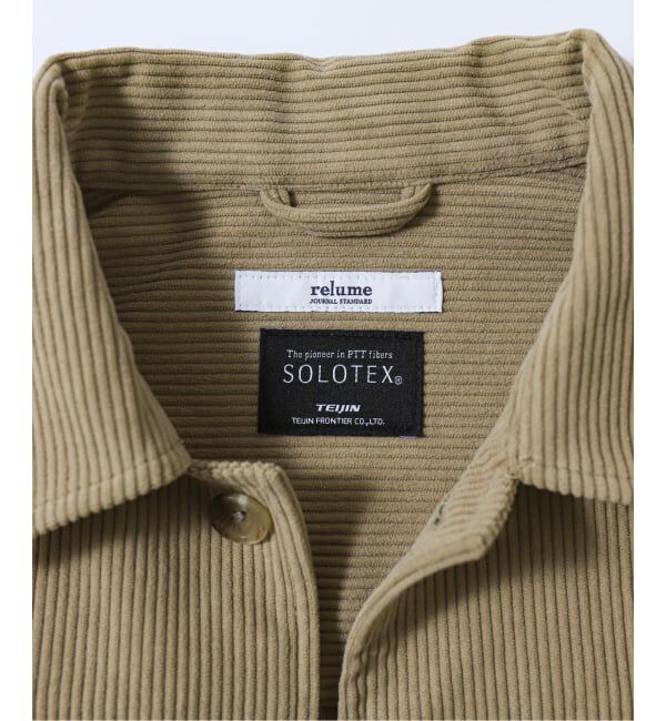 JOURNAL STANDARD relume「TECH &rdquo;SOLOTEX(R)&rdquo; コーデュロイ ウォッシャブル CPOシャツジャケット」|シャツ・ブラウス|
