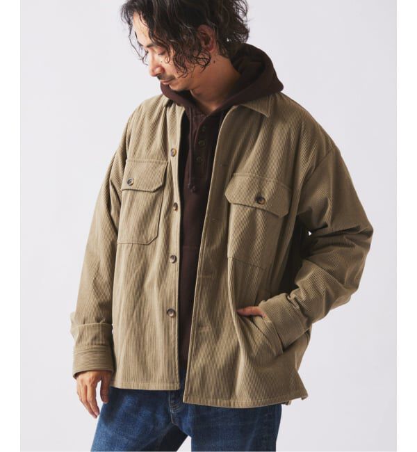 JOURNAL STANDARD relume「TECH &rdquo;SOLOTEX(R)&rdquo; コーデュロイ ウォッシャブル CPOシャツジャケット」|シャツ・ブラウス|カーキ