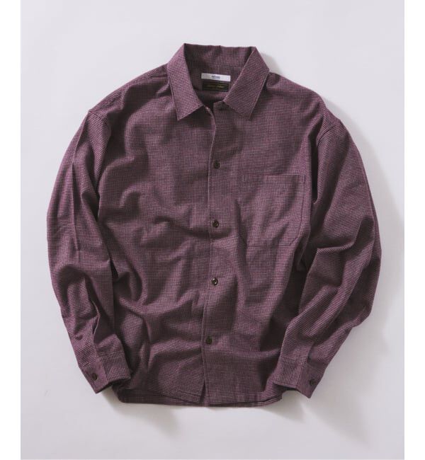 JOURNAL STANDARD relume「JAMES FABRIC / ジェームスファブリック チドリ チェック シャツ」|シャツ・ブラウス|パープル