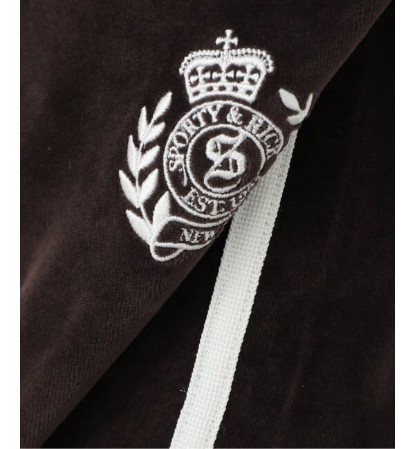 journal standard L'essage「【SPORTY&RICH/スポーティアンドリッチ】 NY Crest Velour Sweatpant」|その他|