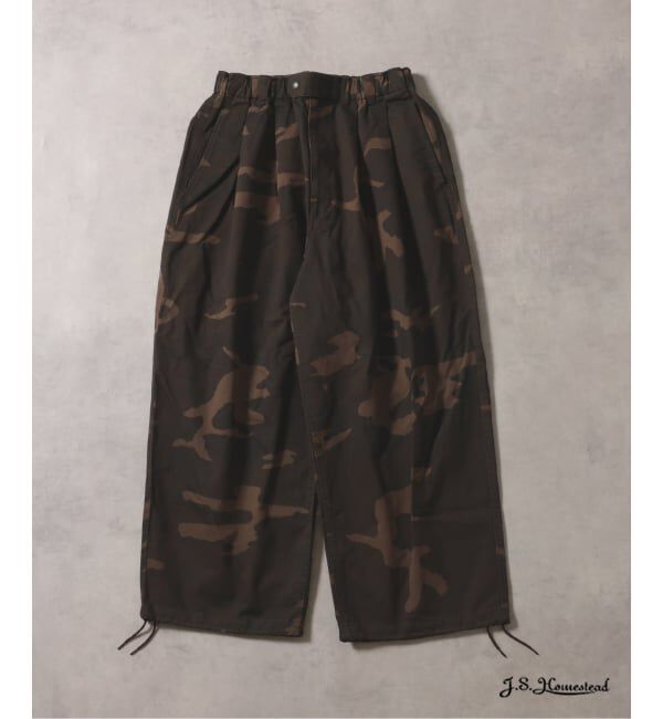J.S.Homestead「J.S.Homestead / ウッドランドカモ エア クルー パンツ」|その他|ブラウン B
