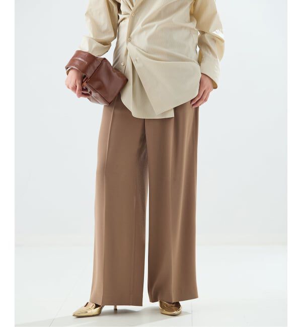 journal standard L'essage「ジョーゼット タックパンツ」|その他|