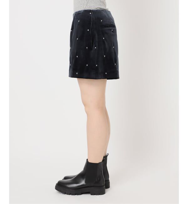 U by SPICK&SPAN「ドット刺繍ベロアパンツ」|その他|